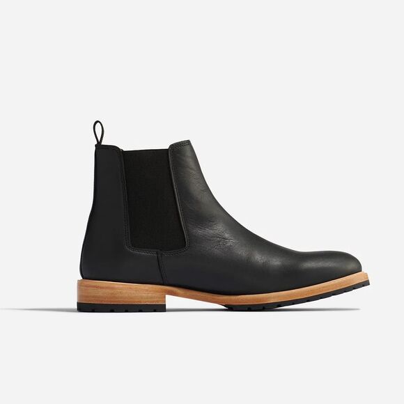 Nisolo Men\'s BLACK Marco Everyday Chelsea Leather Boots $268 NIB‎ SZ 13 main image 7